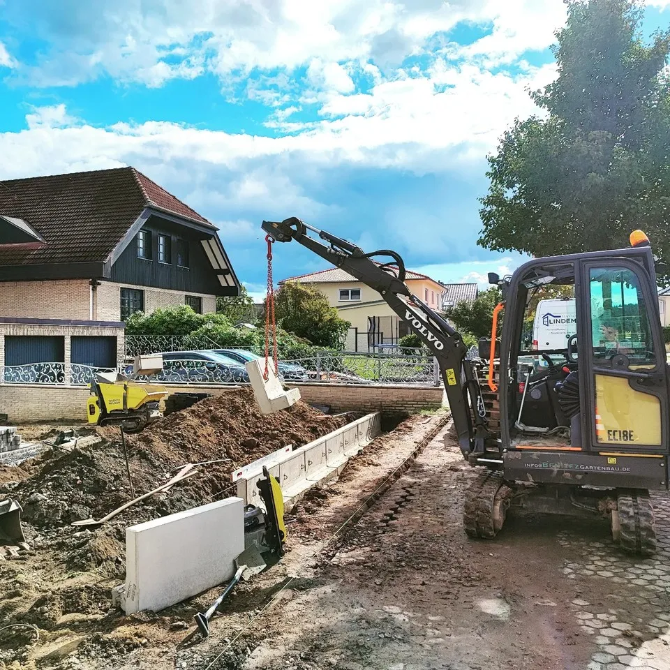 Einblick in den Arbeitsalltag: Baustelle während der Umgestaltung – Projekt in Heiligenroth