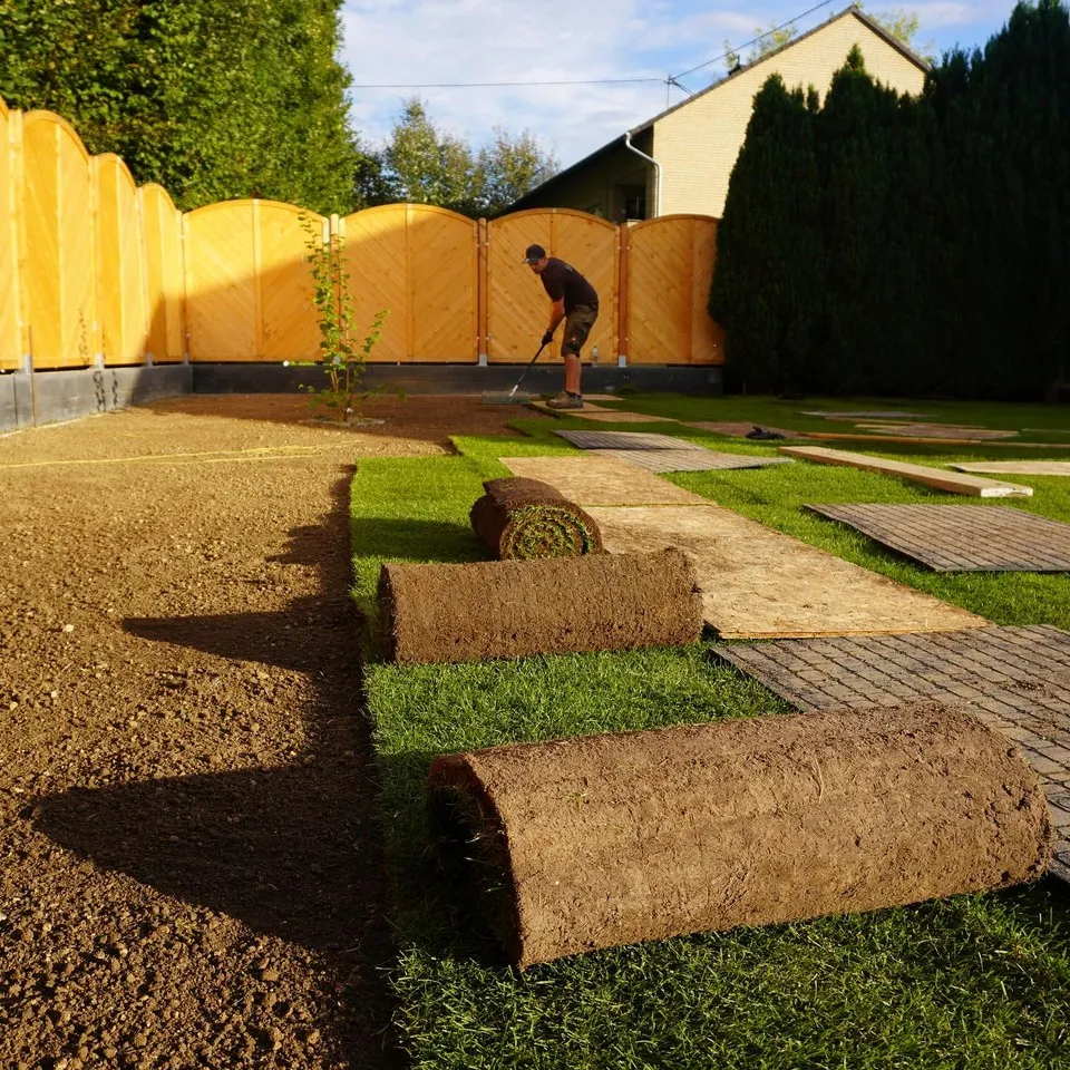 Frisch verlegter Rollrasen in Herschbach – Projekt in Herschbach (Westerwald)